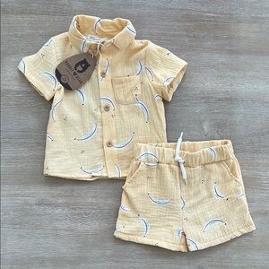 Rabbit + Bear Banana Organic Cotton Resort Set 12 months